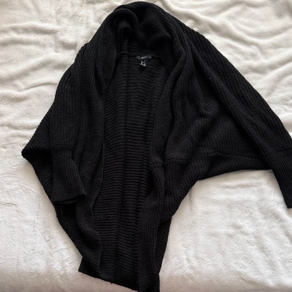Black oversized forever 21 cardigan